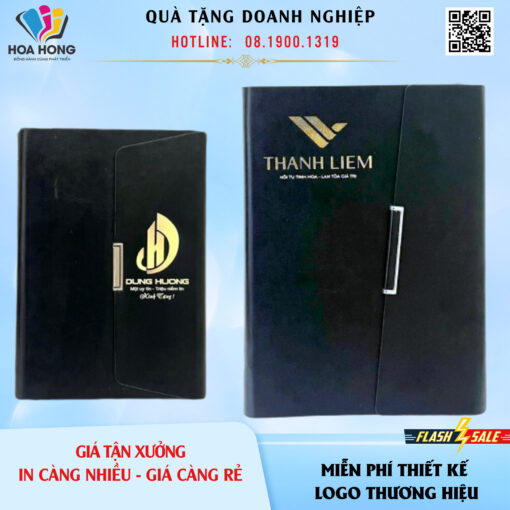 SỔ DA IN ẤN LOGO THEO YÊU CẦU LÀM QUÀ TẶNG DOANH NGHIỆP
